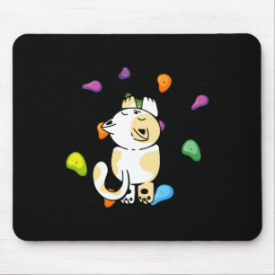 Mousepad Gato Engraçado Escalador De Rochas Para Homens Mul