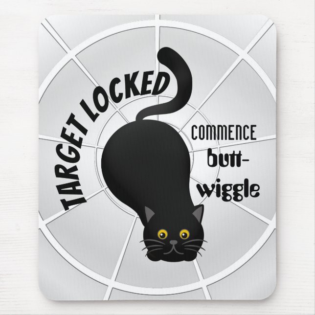 Mousepad Gato Engraçado Pronto para Punhar (Frente)