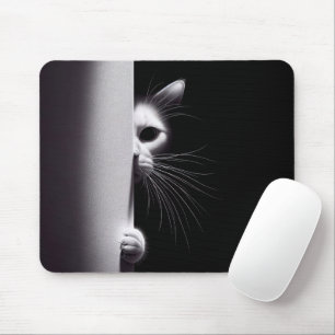 Mousepad Gato Escondido Em Sombras
