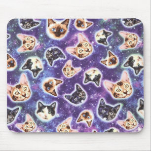 Mousepad Gato Gatinho rosto Máscaras bichos de estimação mã