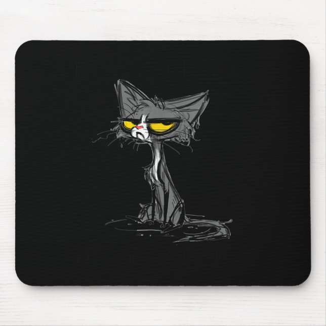 Mousepad Gato Gatinho Será Que Eu Rolei Meus Olhos Em Voz A (Frente)