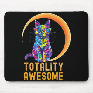 Mousepad Gato Incrível e Divertido nos EUA Eclipse Solar To