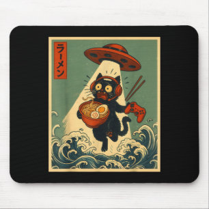 Mousepad Gato jogador de anime japonês vintage engraçado Ra