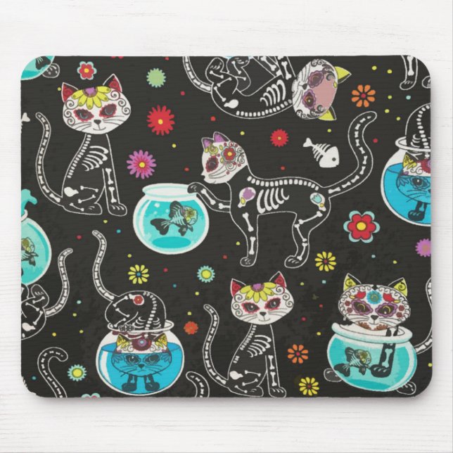 Mousepad Gato Kitten cara mascara animais de estimação mãe  (Frente)