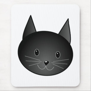 Mousepad Gato. Kitty. preto bonito