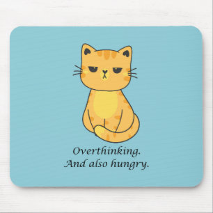 Mousepad Gato Laranja Fresco E Fome