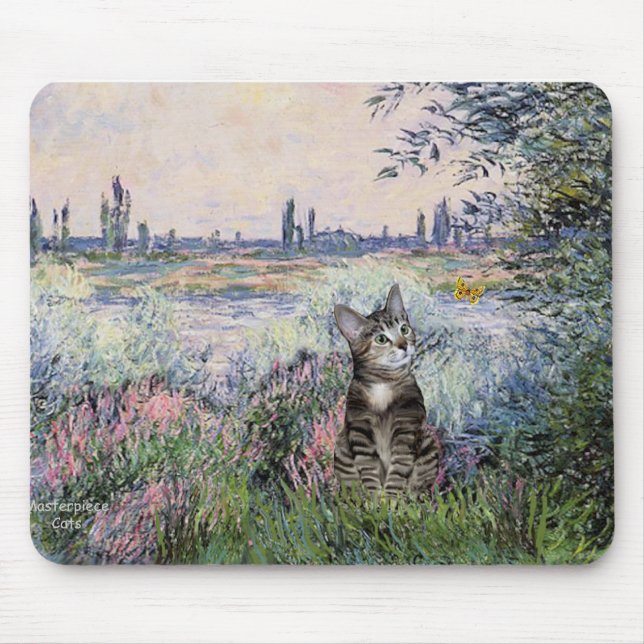Mousepad Gato (Listrado 2) - À Beira do Sena (Frente)