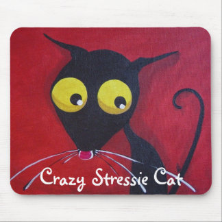 Mousepad Gato louco de Stressie