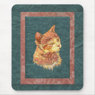 Mousepad Gato malhado alaranjado do pop art no impressão d