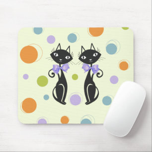 Mousepad Gato Moderno do Meio século