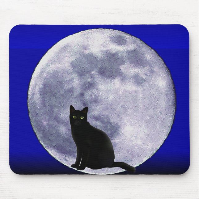 Mousepad Gato na Lua_ (Frente)