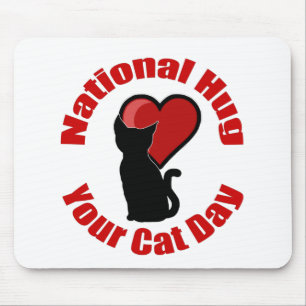 Mousepad Gato Nacional Abraçar Seu Pad De Rato Do Dia Do G