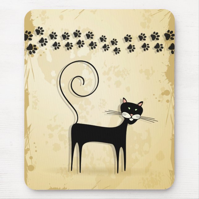Mousepad Gato negro (Frente)