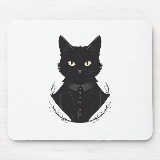 Mousepad Gato Negro Encantado de Salem (Frente)
