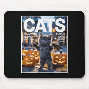 Mousepad Gato Negro Engraçado, Fofo De Morcegos, Fofo, Zinh