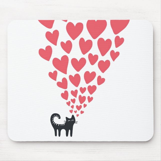 Mousepad Gato no amor (Frente)
