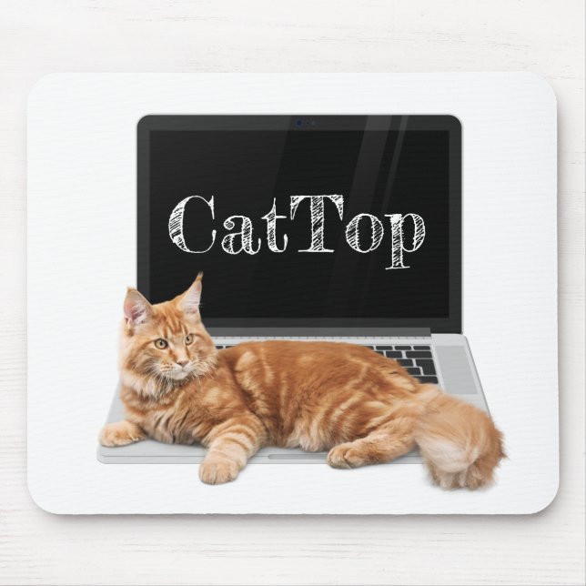 Mousepad Gato no Laptop - CatTop (Frente)