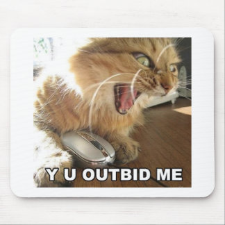 Mousepad gato outbid