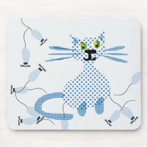 Mousepad Gato perseguindo ratos