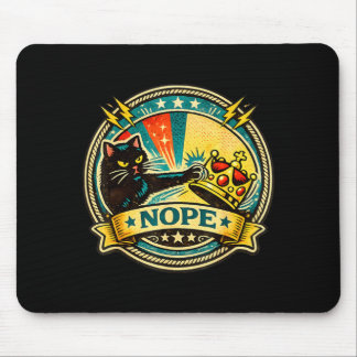 Mousepad Gato Preto Atitude Sassy Gráfico com Não para Gato