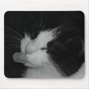 Mousepad Gato preto & branco