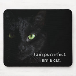 Mousepad Gato preto de Purrrrfect - tapete do rato