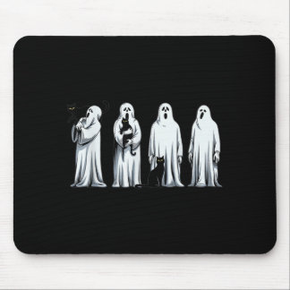 Mousepad Gato Preto do Dia das Bruxas Fantasma Temporada As