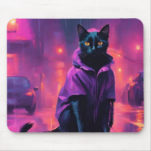 Mousepad Gato preto Jazzy em puras