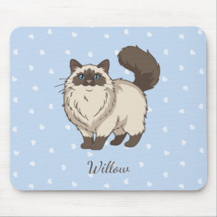 Mousepad Gato Ragdoll Fofo Personalizado