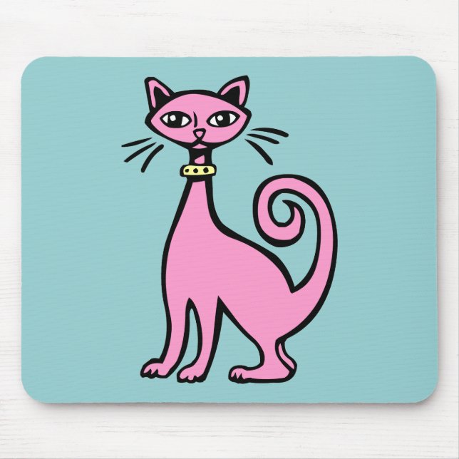Mousepad Gato Retroativo (Frente)