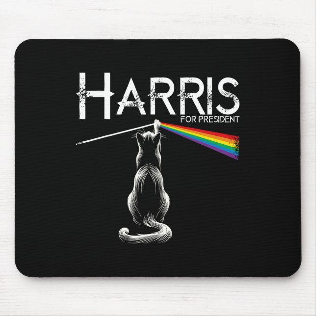 Mousepad Gato Sem Fios Meninas Engraçadas Senhora de Gato (Frente)