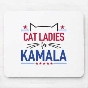 Mousepad Gato Senhoras Para Kamala Funny Cat 2024 President