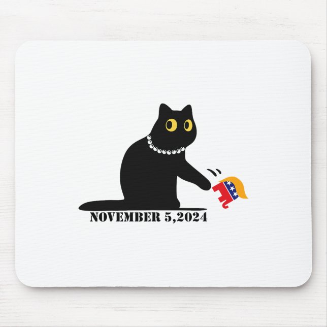 Mousepad Gato Senhoras Para Kamala Harris 2024 (Frente)