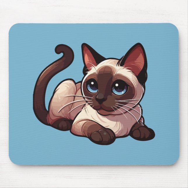 Mousepad gato siamês (Frente)