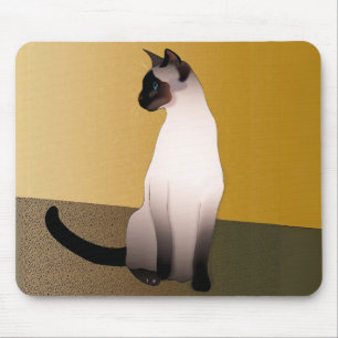 Mousepad Gato Siamês Ponta de Foca
