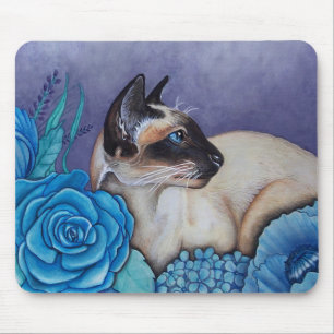 Mousepad Gato Siamese do ponto do chocolate
