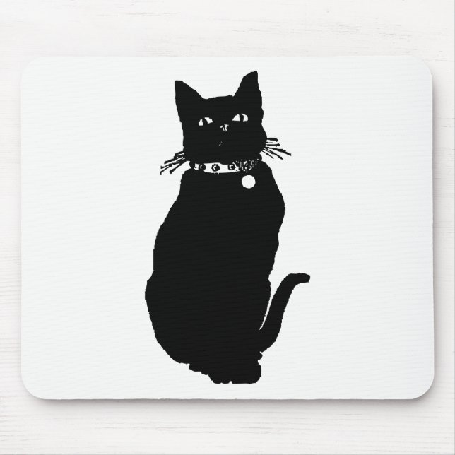 Mousepad Gato Silhouette (Frente)