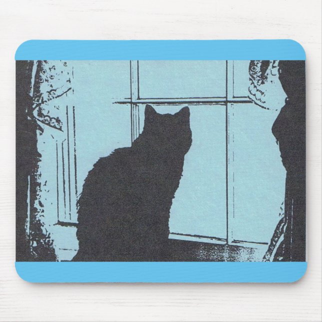Mousepad Gato Silhouette (Frente)
