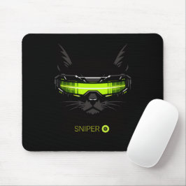 Mousepad Gato Sniper Furtivo Neon Verde Mouse P Profissiona