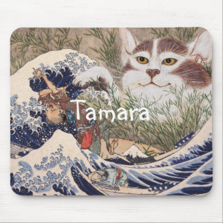 Mousepad Gato sobrenatural na Onda do Excelente