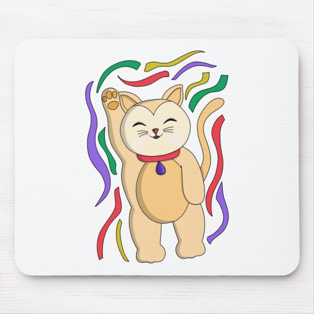 Mousepad Gato Sortudo (Frente)
