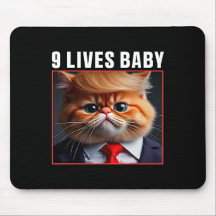 Mousepad Gato Trump 9 Vidas Por Divertido Voto Para Gatos T