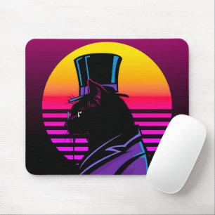 Mousepad Gato Vestindo um smoking e um Trabalho de arte de 