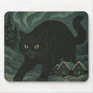 Mousepad Gato Yule do Natal islandês