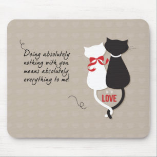 Mousepad Gatos Apaixonados