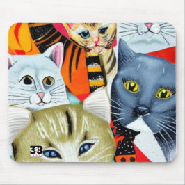 Mousepad Gatos Brilhantes e Bonitos