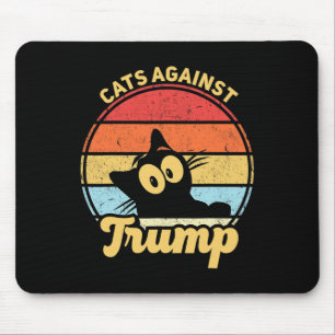 Mousepad Gatos Contra A Eleição Anti Trump Funny Anti Trump