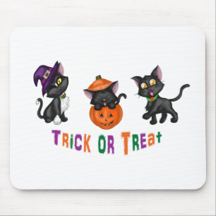 Mousepad Gatos de Dia das Bruxas