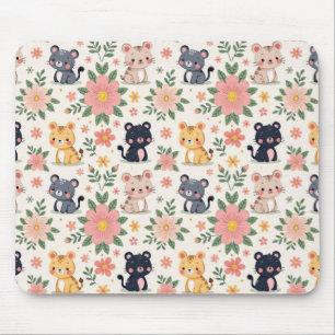 Mousepad Gatos de Jungles de Desenhos Animados
