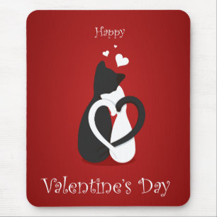 Mousepad Gatos Dias de os namorados bonitos amam